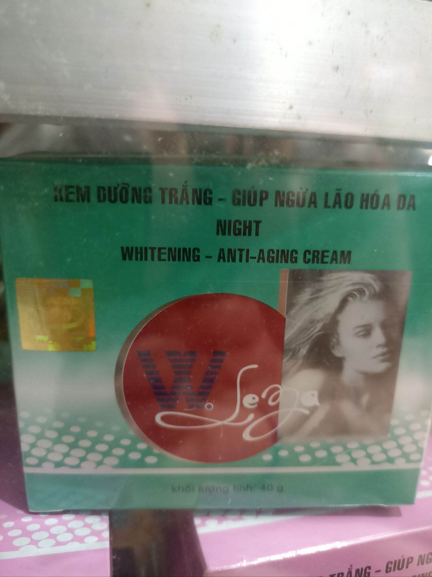 kem wleza dưỡng trắng ngừa lão hoá 40g