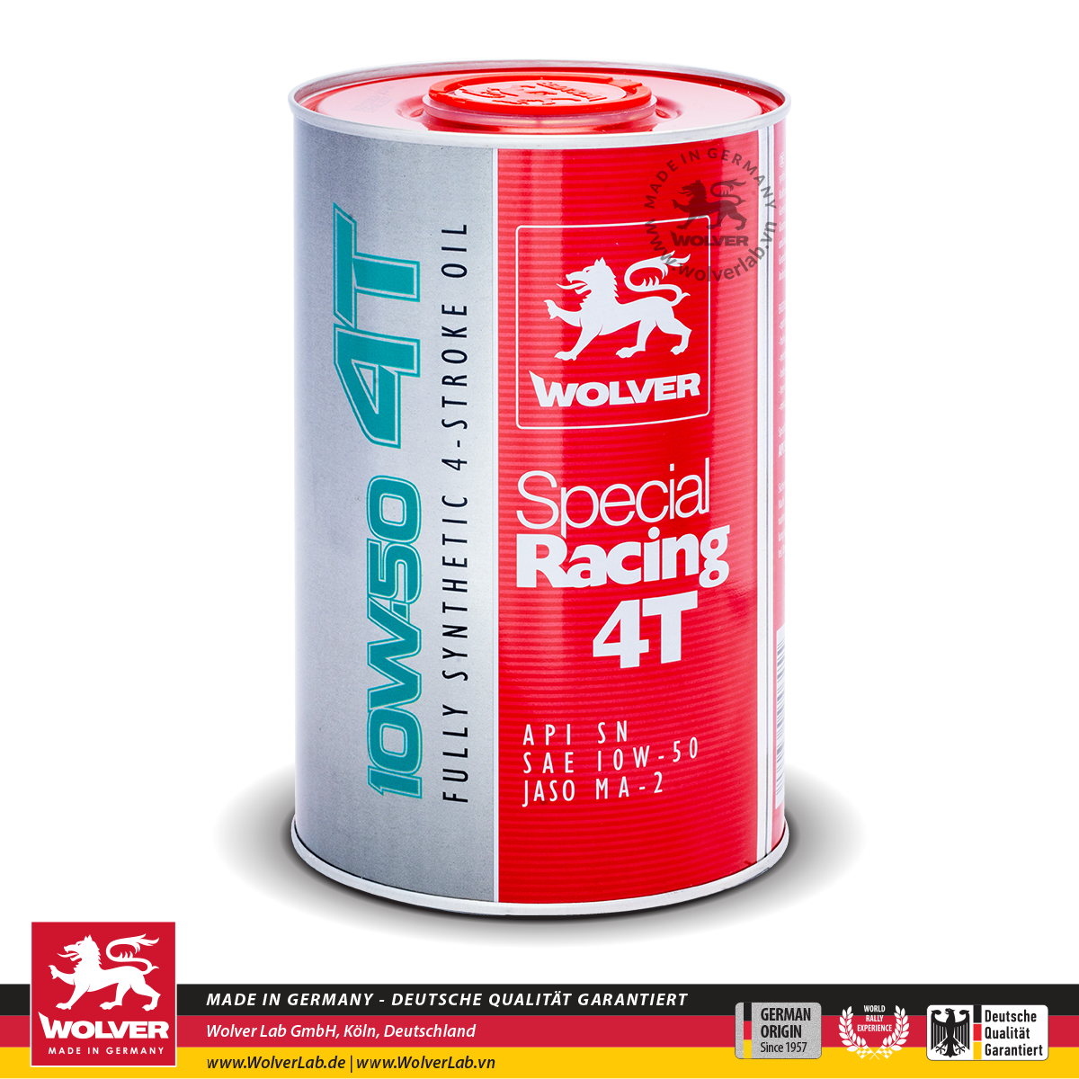 Dầu nhớt siêu cấp Wolver Special Racing 10w50 SN (1 lít) Wolver 10W50 - Special 10W50 - Fully - Nước mát K2 - Yuko  - Dưỡng sên K2