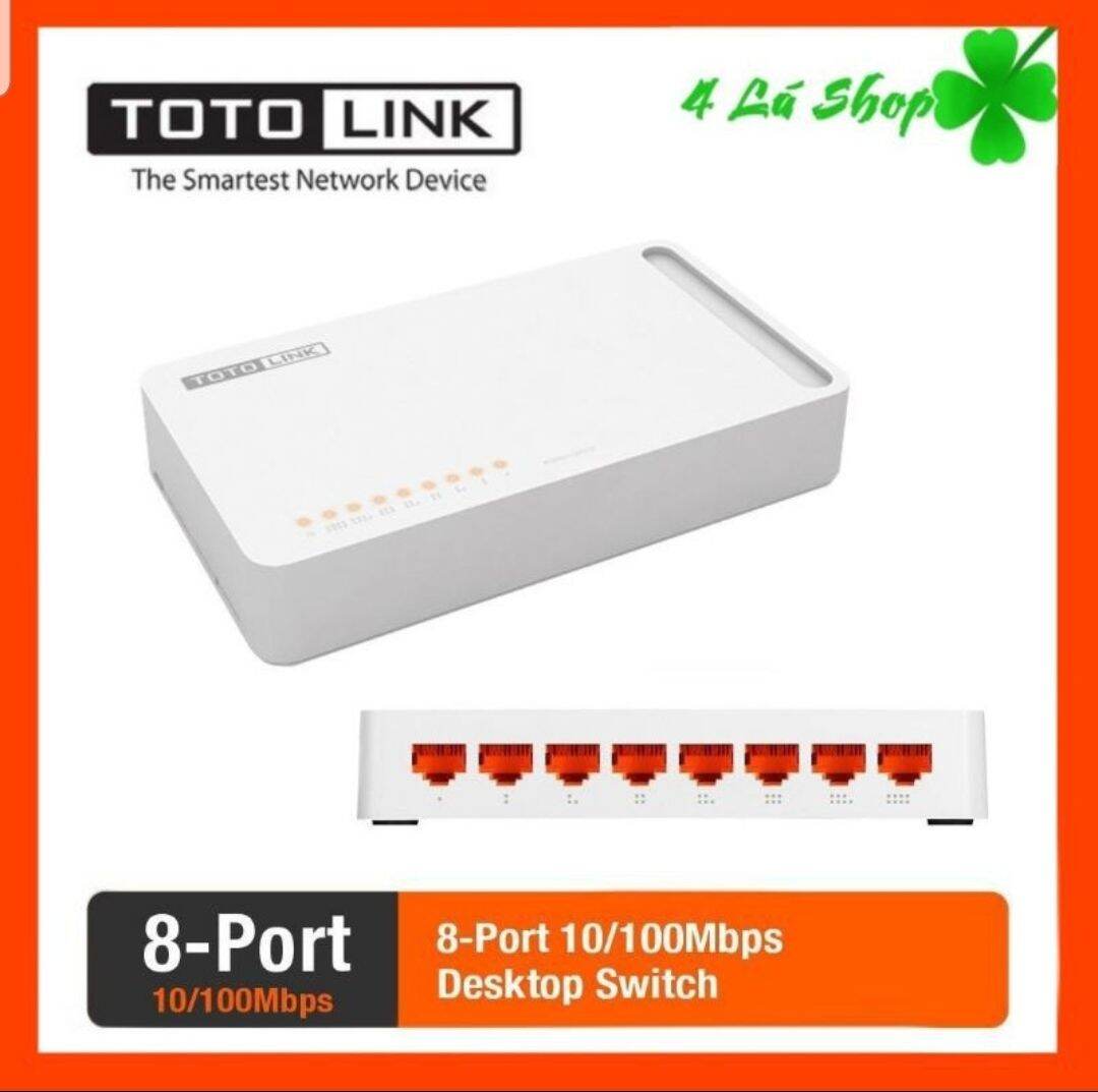 Cổng chia mạng switch 8 port totolink 10/100mbps s808 - bảo hành 2 năm