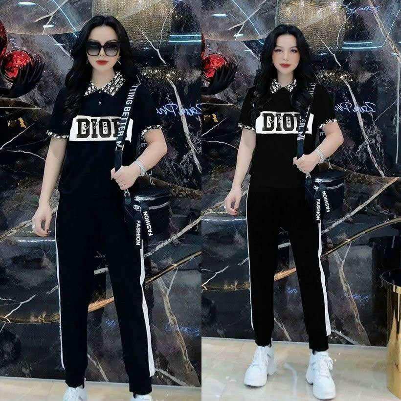 SÉT BỘ NỮ DÀI COTTON CỔ BẺ THÊU PHỐI CỰC ĐẸP