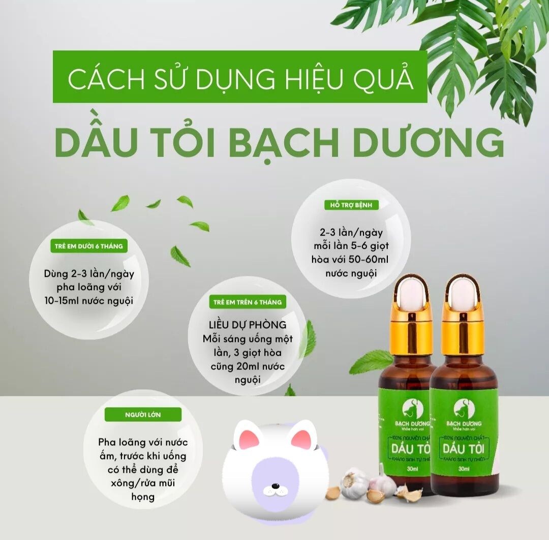Tinh dầu tỏi Bạch Dương