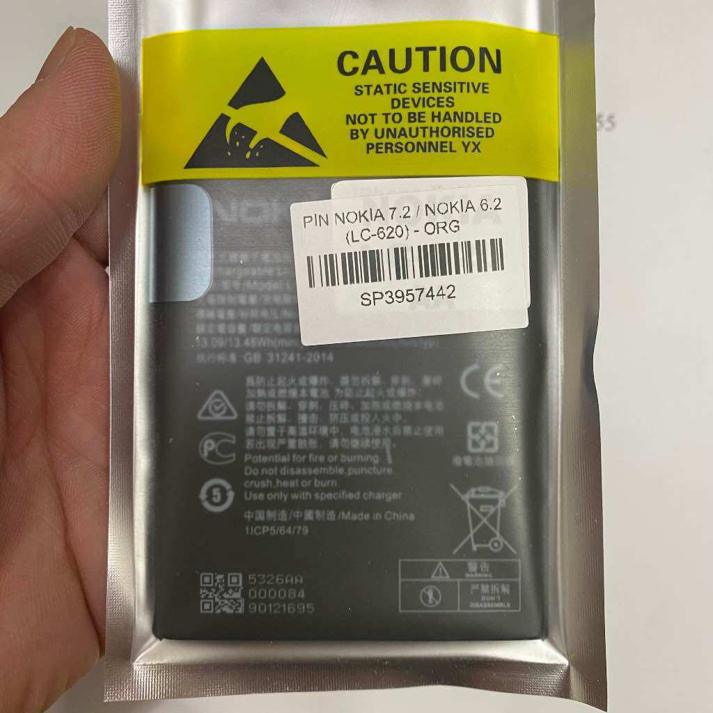 Pin Nokia 7.2 / 6.2 (LC-620) loại chuẩn xịn ( Bảo hành lỗi đổi mới)