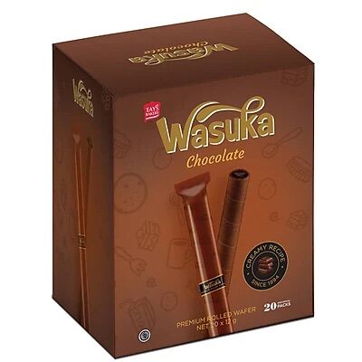 [HCM]Hộp 20 thanh Bánh quế Wasuka nhân Socola