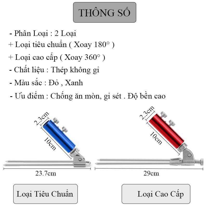 Chân cắm đất câu đài cao cấp, Chân Cắm Đất Chống cần câu đài Chân cắm đất Gác Cần câu Bắt Cá Fishing Đi Câu Câu Cá Mồi