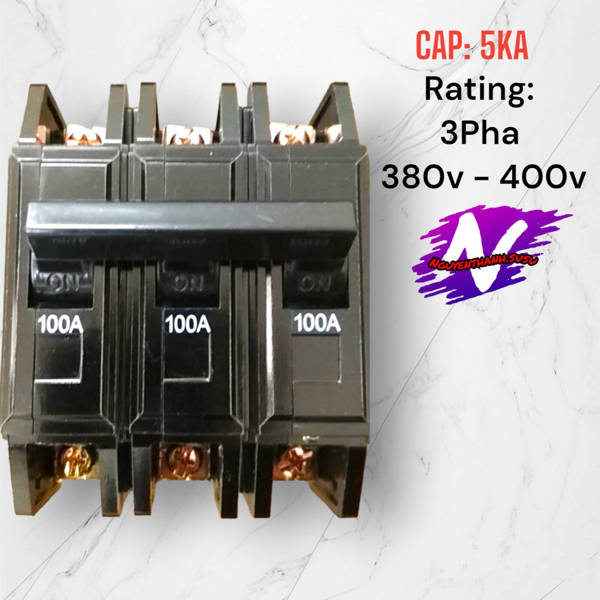 Cb motec BH 3 Pha đen (aptomat đen motec 3 pha BH, cb khối đen 3 pha motec)