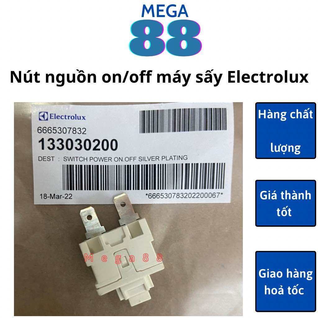 Nút nguồn máy sấy quần áo Electrolux chính hãng