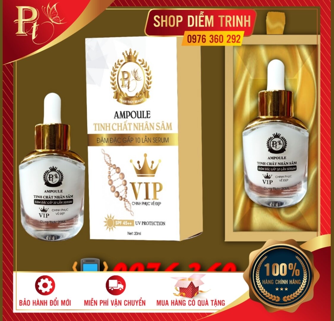 Combo 2 Huyết thanh nhân sâm 20ml spf45+