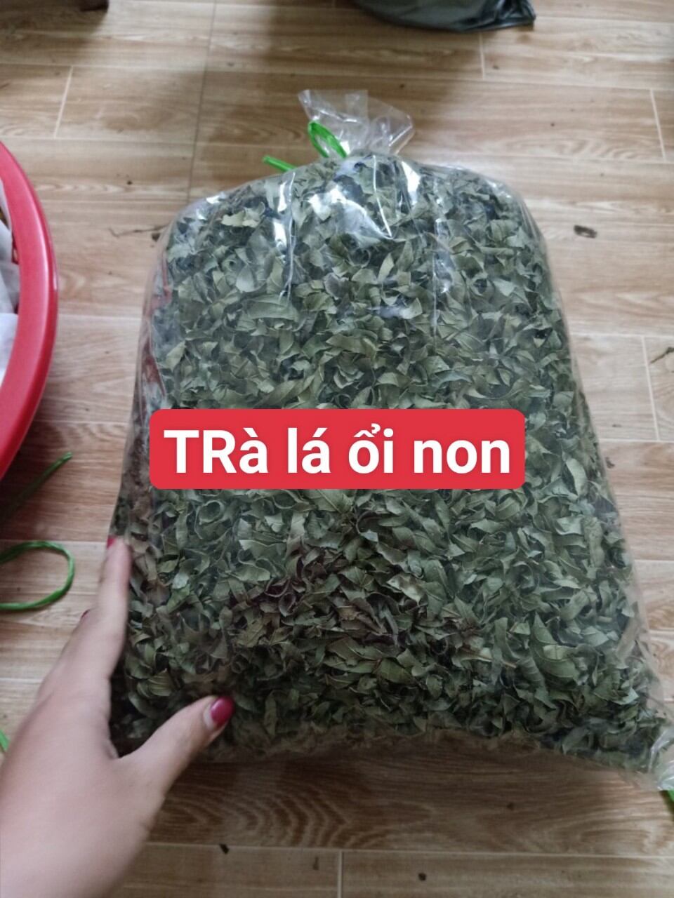 Trà lá ổi non thái phơi khô