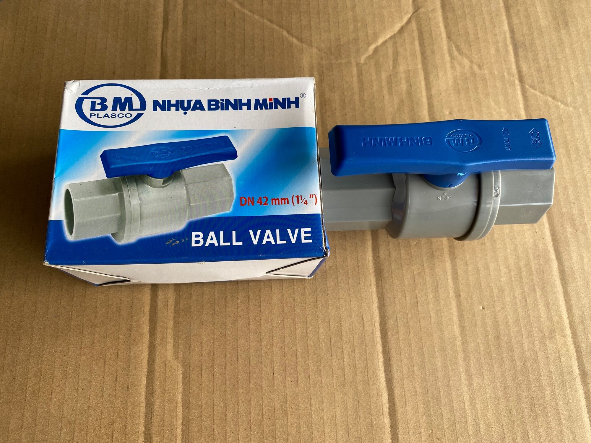 Van khoá pvc Bình Minh phi 42, 49