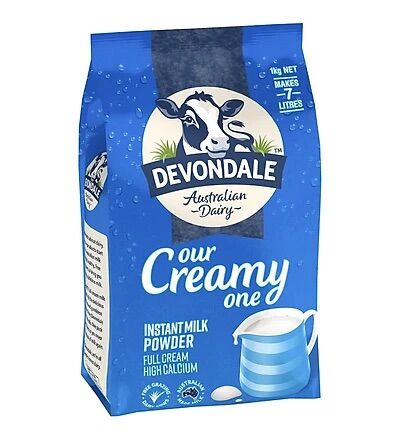 Sữa tươi nguyên kem dạng bột devondale 1 kg xuất xứ úc giá sốc