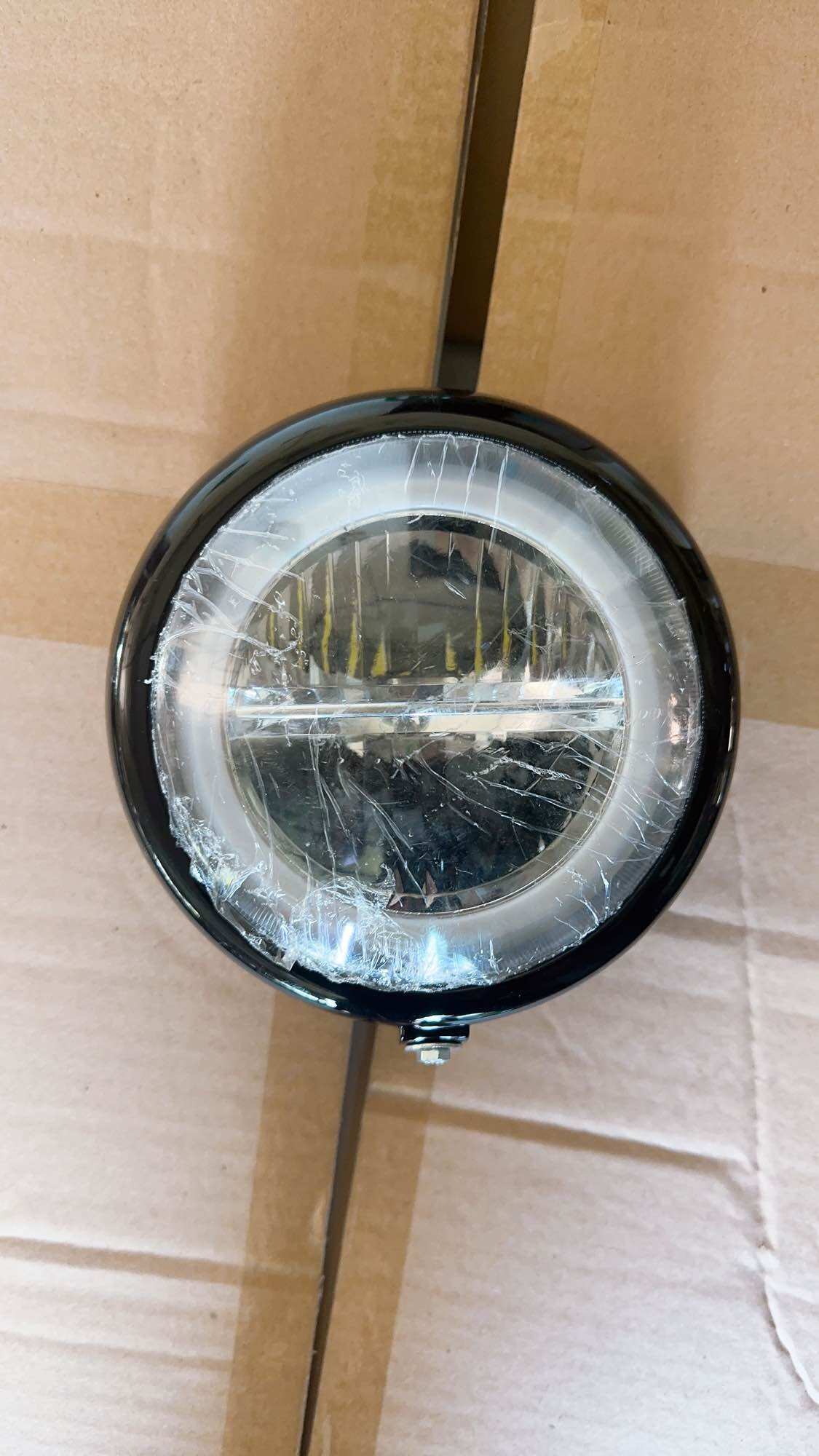 Pha đèn lét 2 tầng xe máy cúp đời mới chạy điện bình ác quy 12v