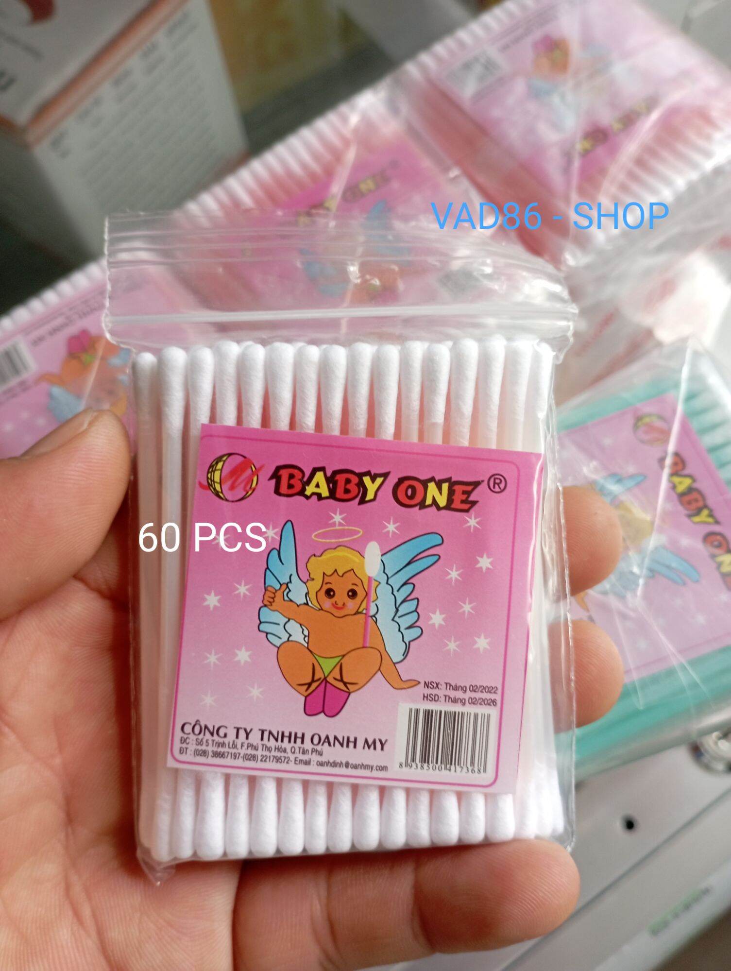 Bịch Bông Tăm ráy tai, ngoáy tai trẻ em tiệt trùng BABY ONE