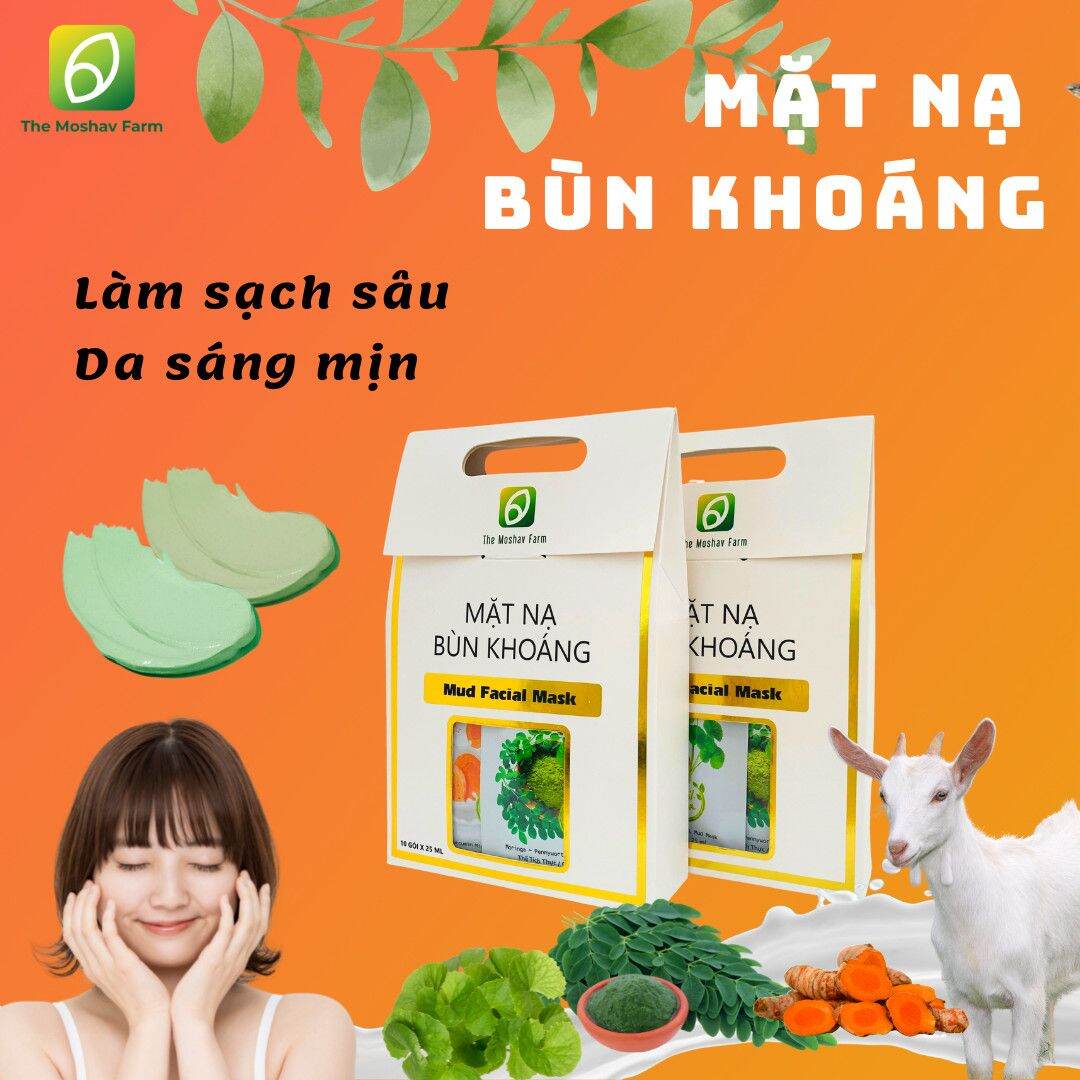 Mặt Nạ Bùn Khoáng Thiên Nhiên The Moshav Farm