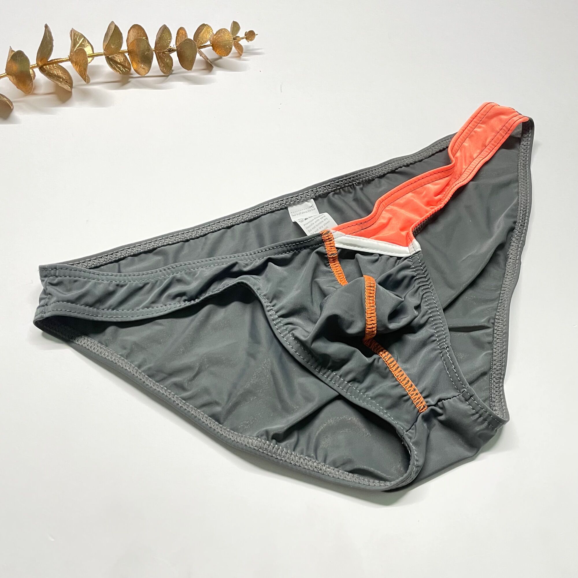 Quần lót nam bikini vải lụa 2 màu size M-XL