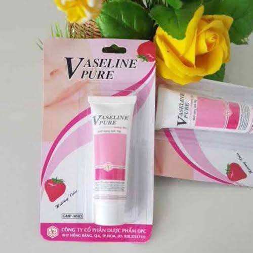 Dưỡng ẩm Vaseline Pure OPC hương dâu (tuýp x10g)