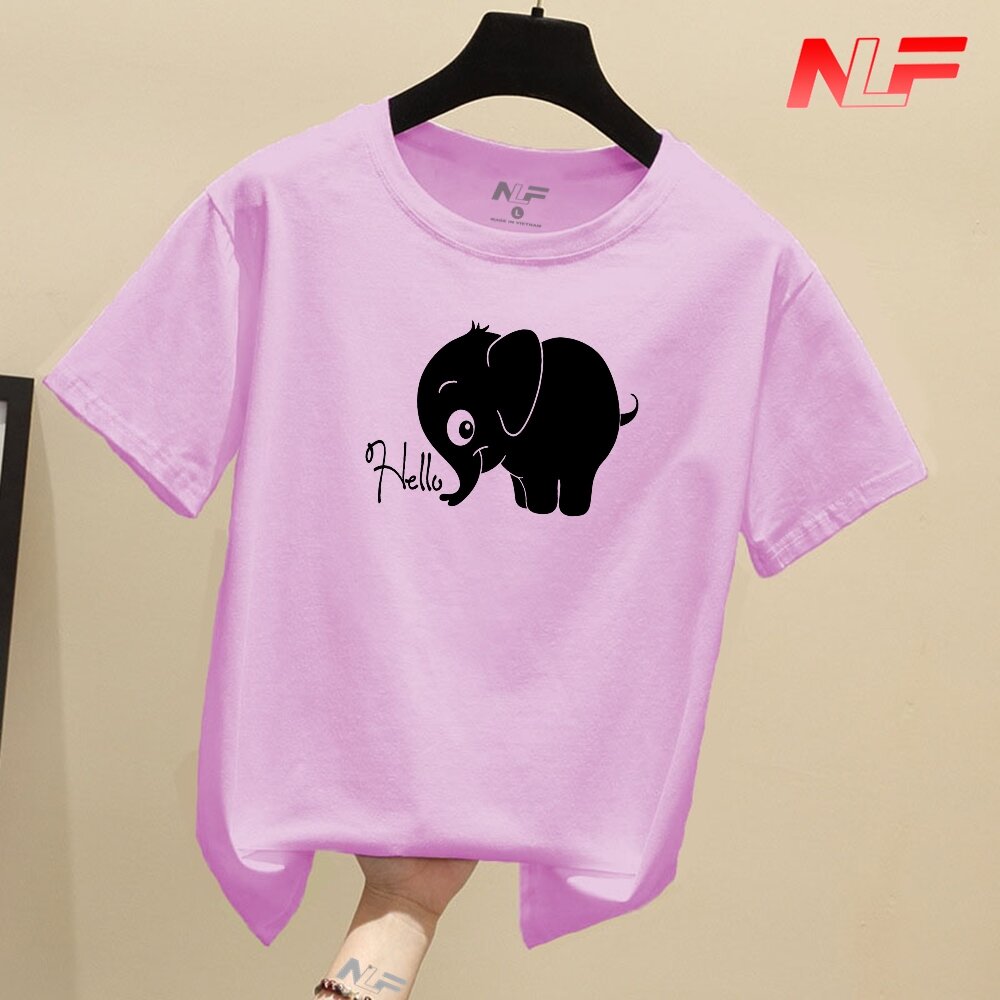 Áo Thun Nữ Tay Ngắn Form Rộng Con Voi AT-075 - NLF - Dễ Phối Trang Phục