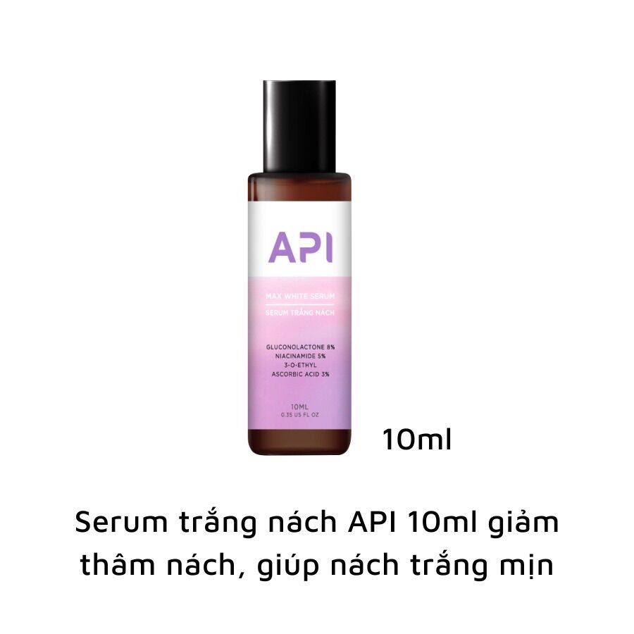 Serum API giảm thâm nách 6ml, son nách API làm trắng nách API, lăn nách mờ thâm, cấp ẩm 10ml