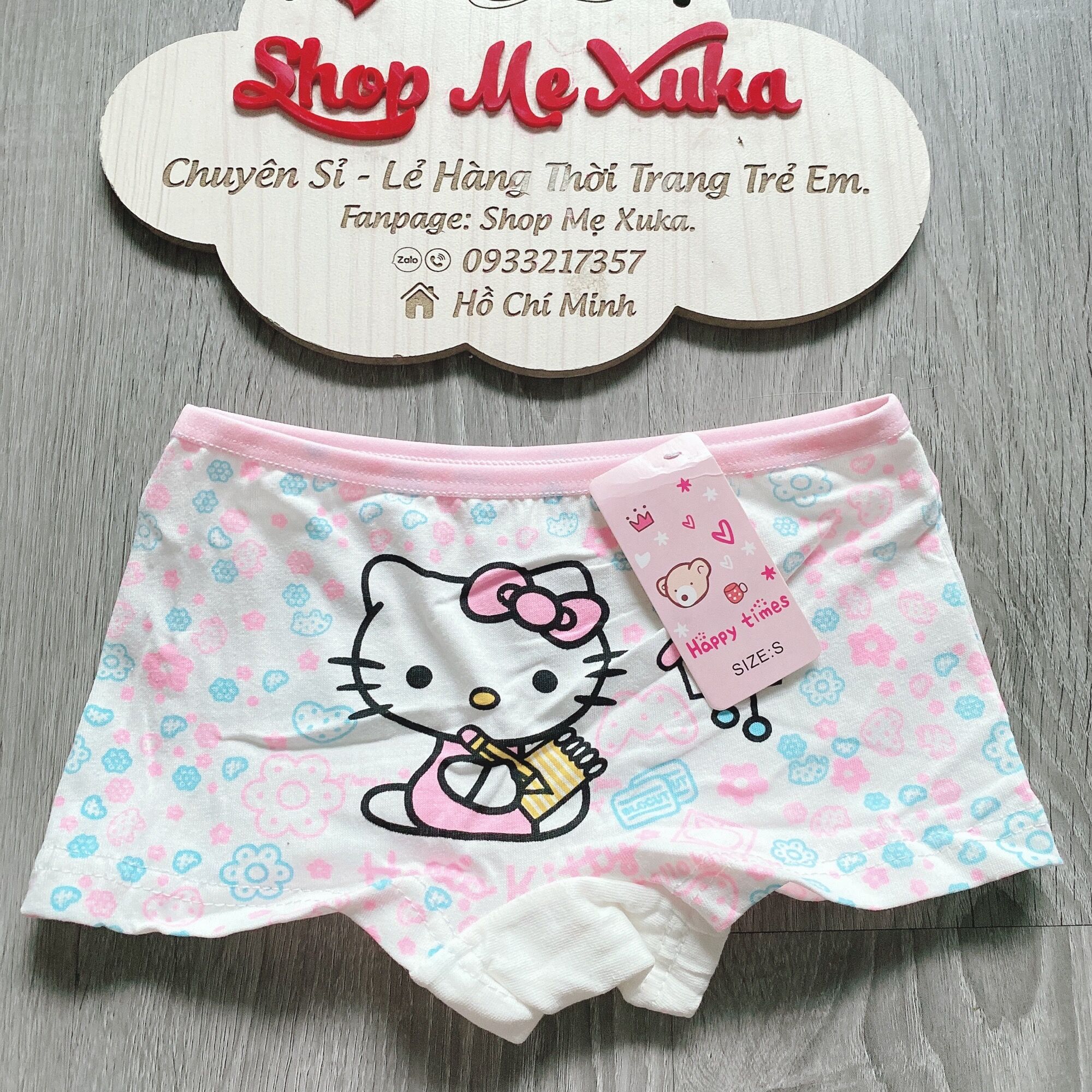 Quần chip đùi bé gái Happy Time