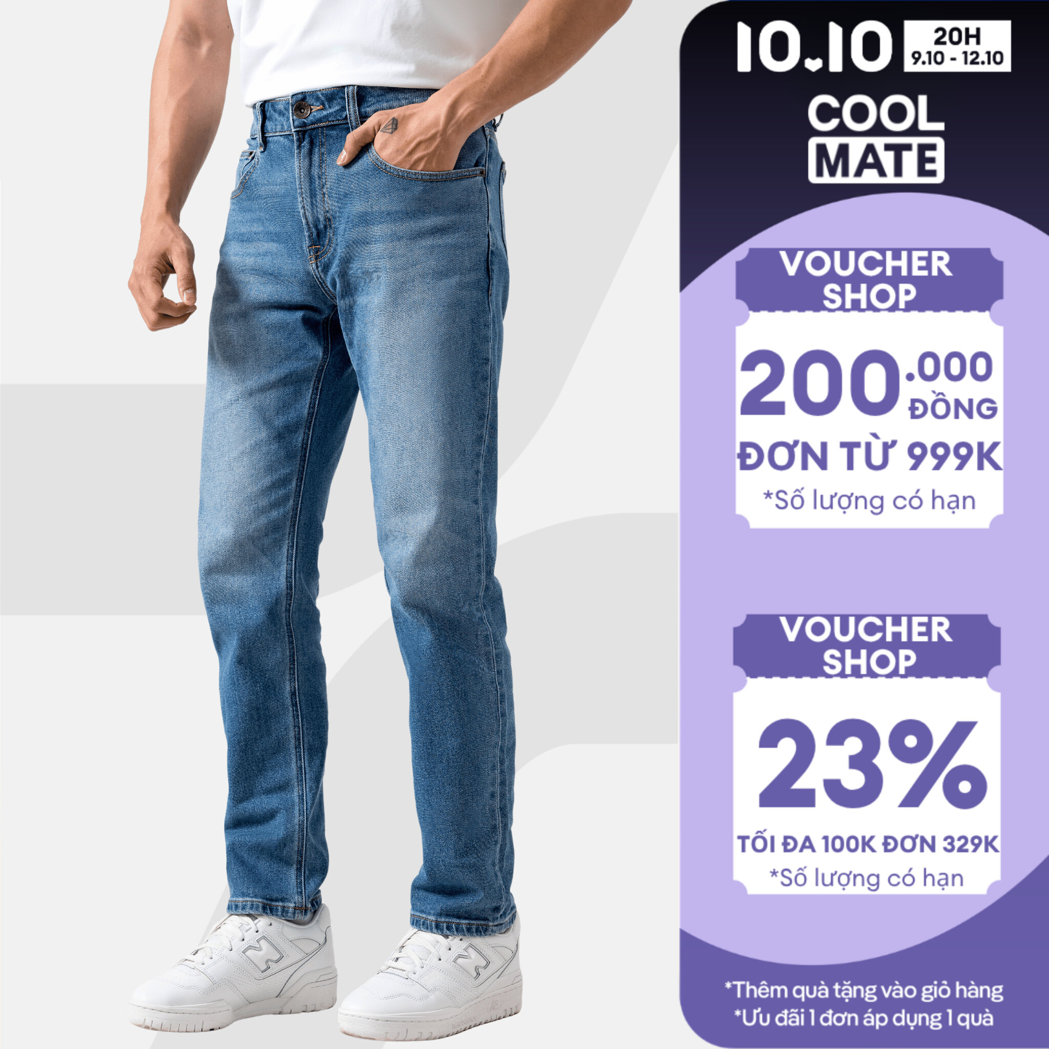 Coolmate X Copper Denim |   Og Slim Men's Jeans, Durable and Well-Fitting, Jeans to Wear to Work or Out for Fun, Coolmate