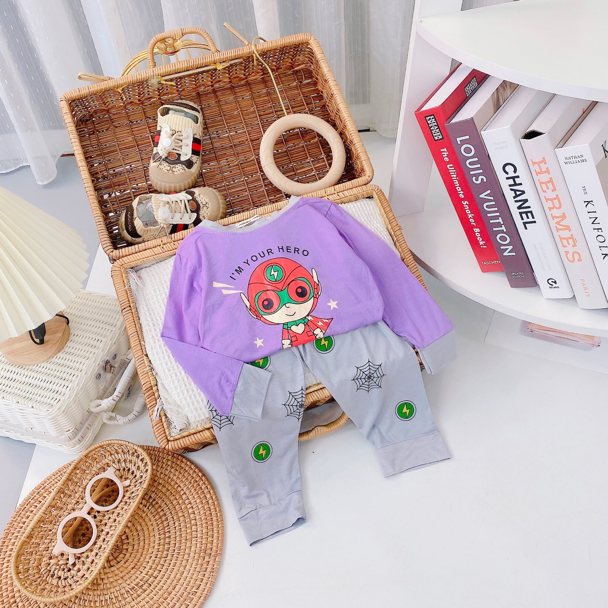 ☘️☘️Bộ Minky mom dài tay phối viền☘️☘️