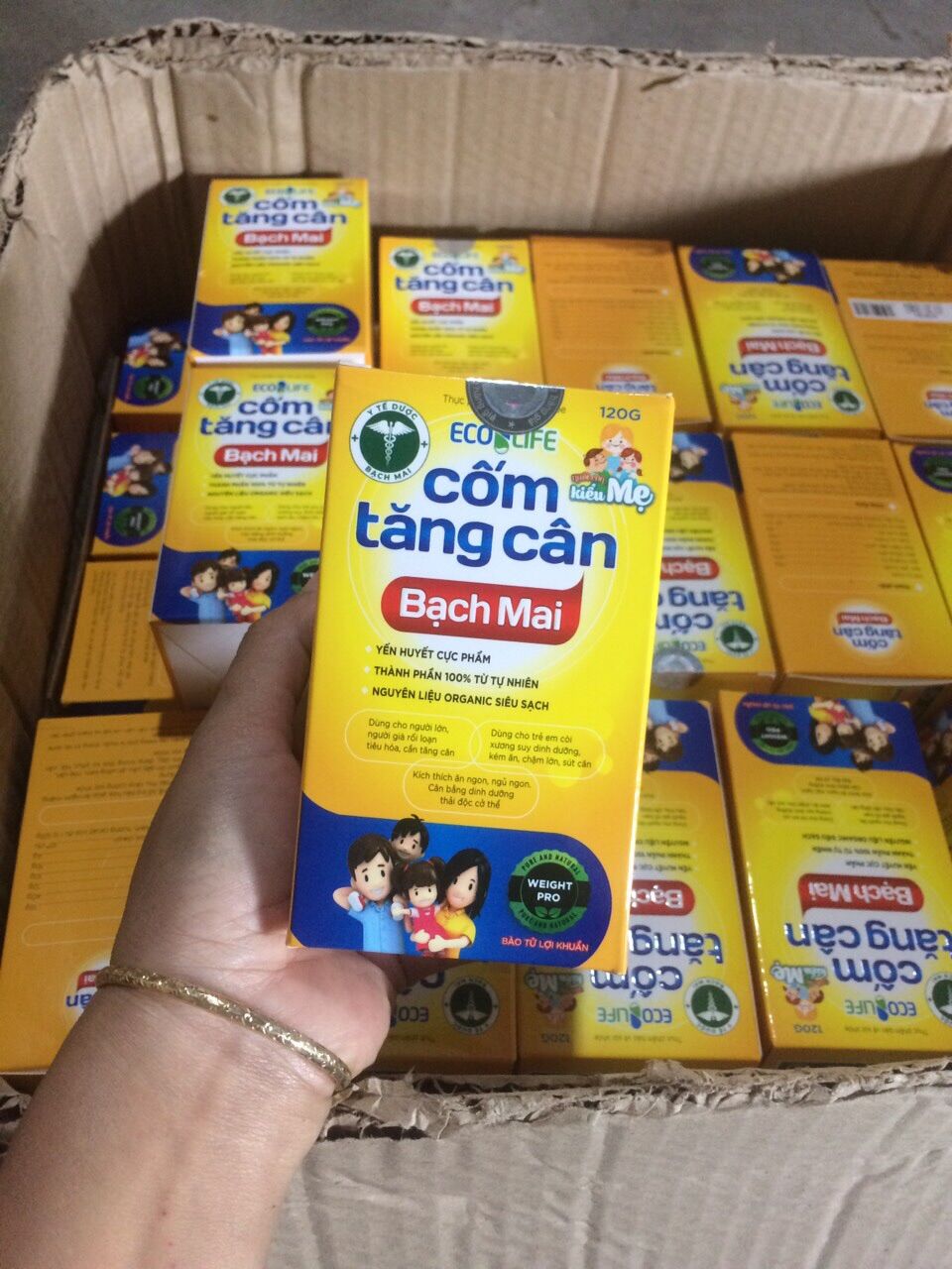 Cốm trẻ em-cốm bạch mai