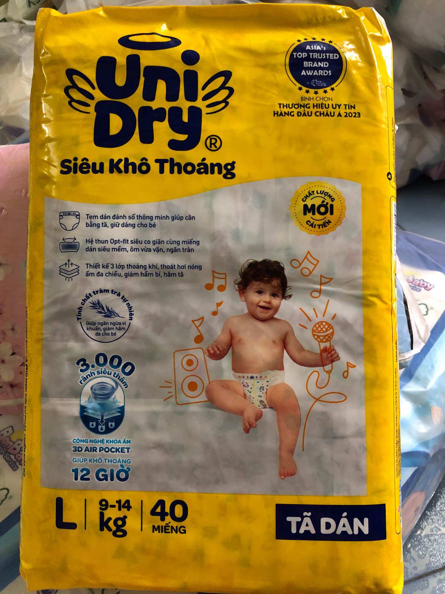 Tã dán unidry size L40 miếng
