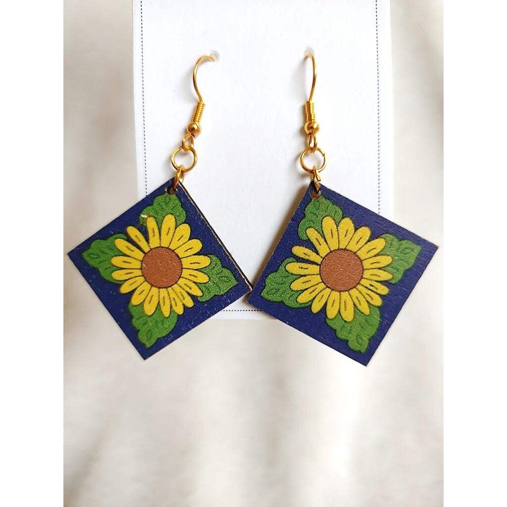 Bông tai gỗ vintage LINDO