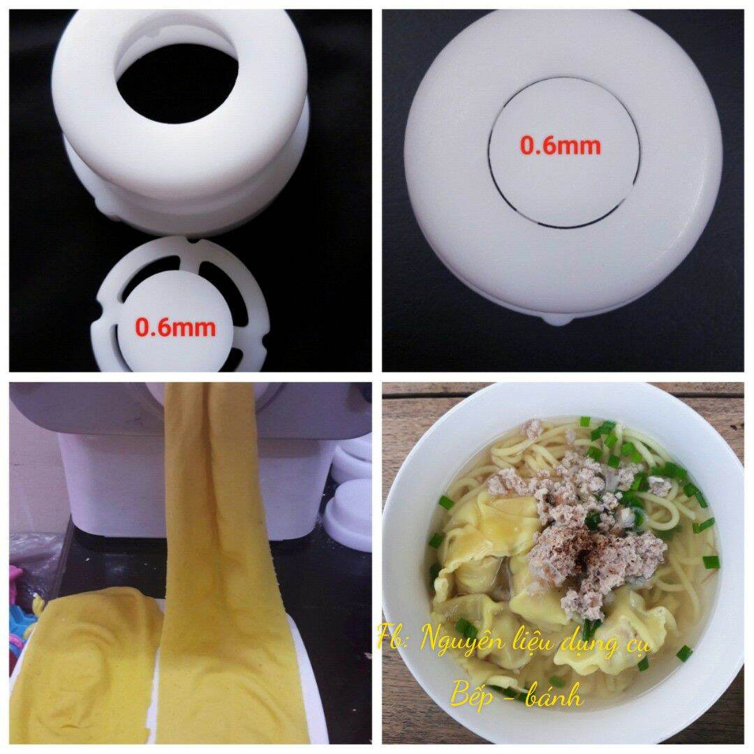 Khuôn hoành thánh mỏng 0.6mm chỉ sử dụng khi có máy làm mì Philips