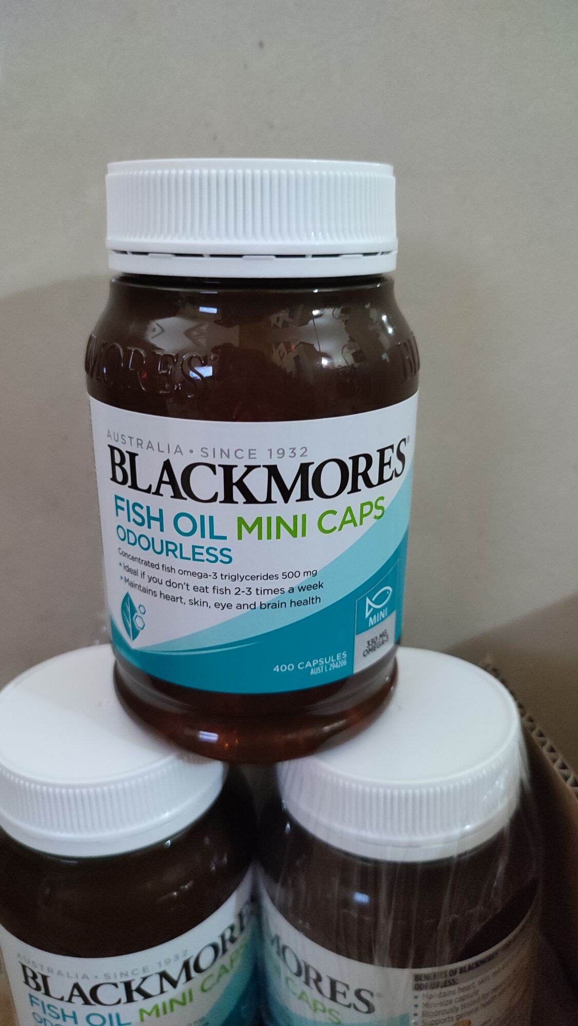 HCMMẪU MỚI Dầu Cá Không Mùi Blackmores Odourless Fish Oil 1000 Mini