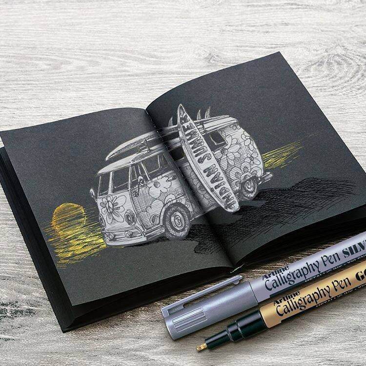 GIẤY MỸ THUẬT MÀU ĐEN A3,A4
