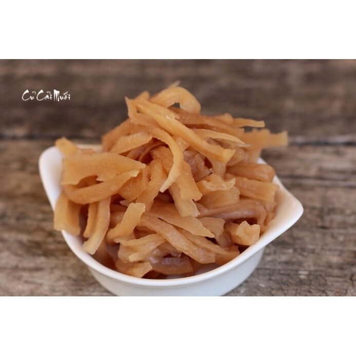 Củ cải muối giòn ngon
