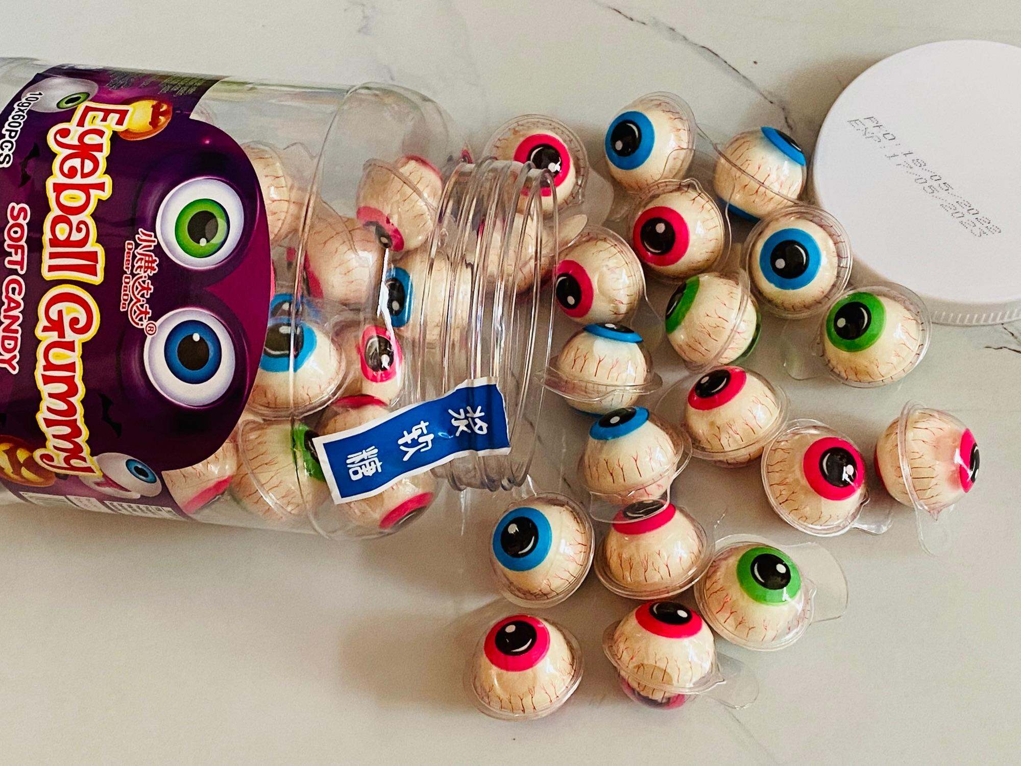 Kẹo dẻo có nhân viên nhỏ 10gram hình mắt