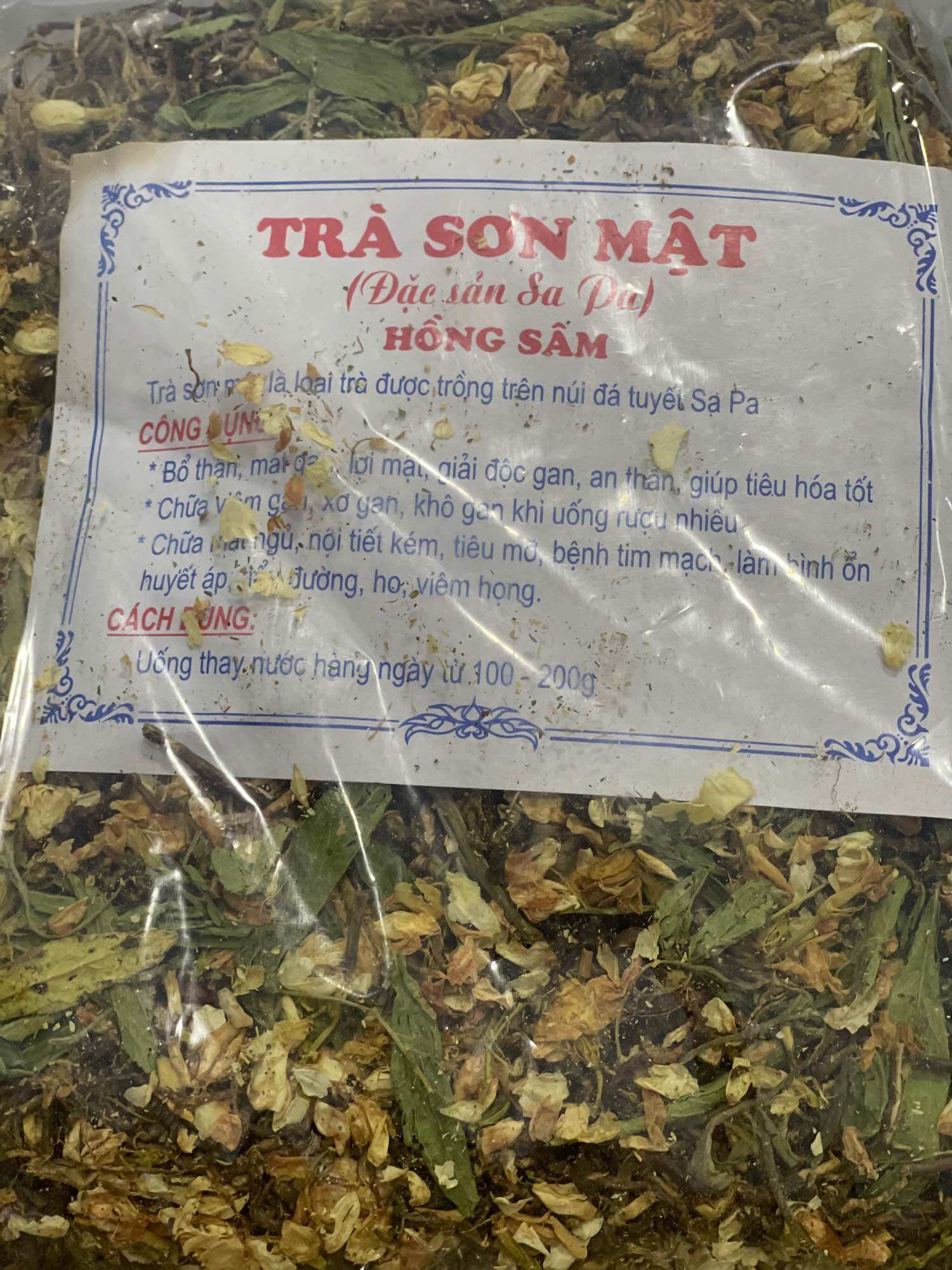 Trà Sơn Mật Hồng Sâm ( Thảo Mộc Ngủ Ngon)