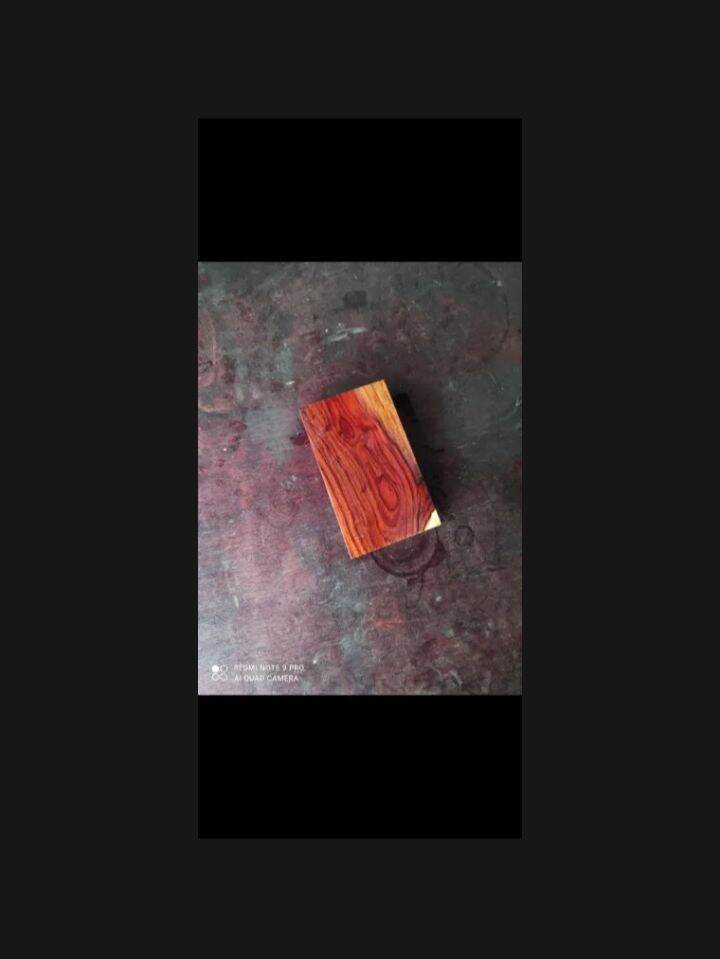 Phôi gỗ cẩm lai làm cán dao (15x4x3cm)