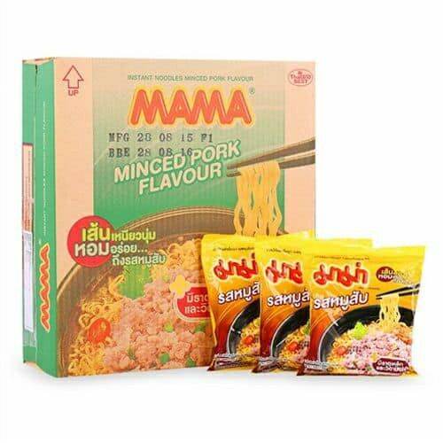 combo 10 gói mì ăn liền Mama thịt bằm Thái Lan loại 60gr