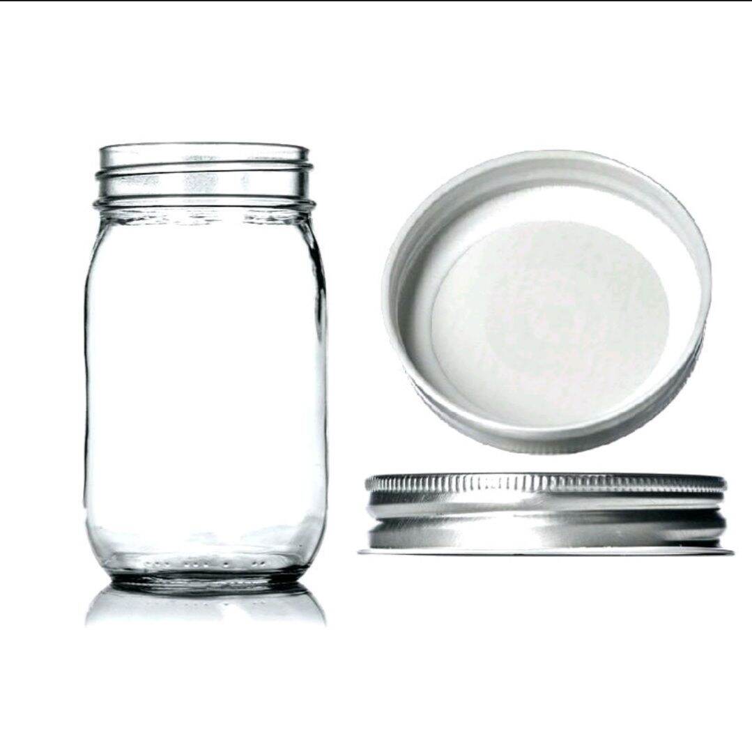 Hủ thủy tinh trong suốt 500ml nắp Bạc - Hủ cao cấp đựng thực phẩm