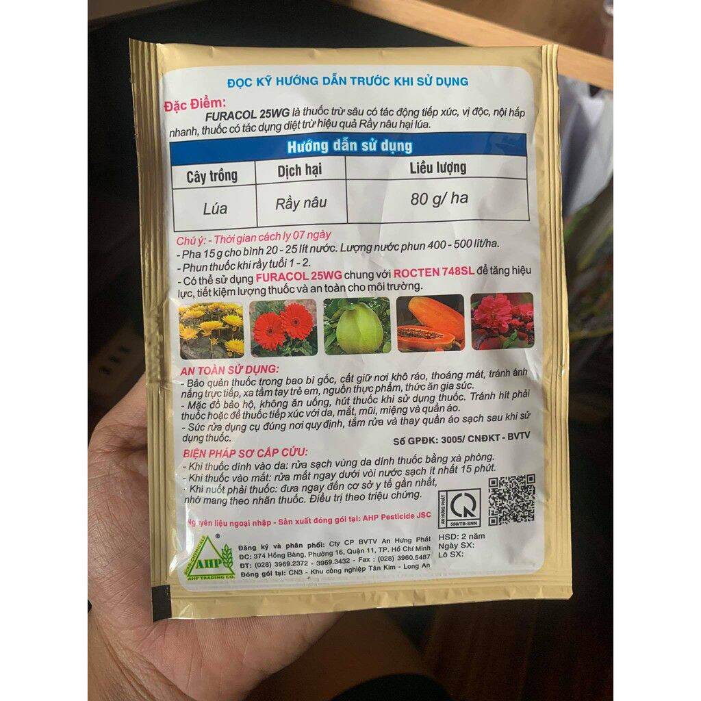 0Vua Rầy Rệp, Ruồi Vàng Furacol 25WP 15gr