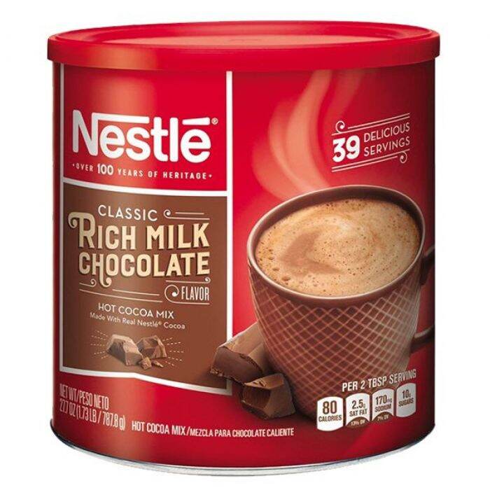 Thức Uống Cacao Nestle Hot Choco của MỸ Hộp 787.8G