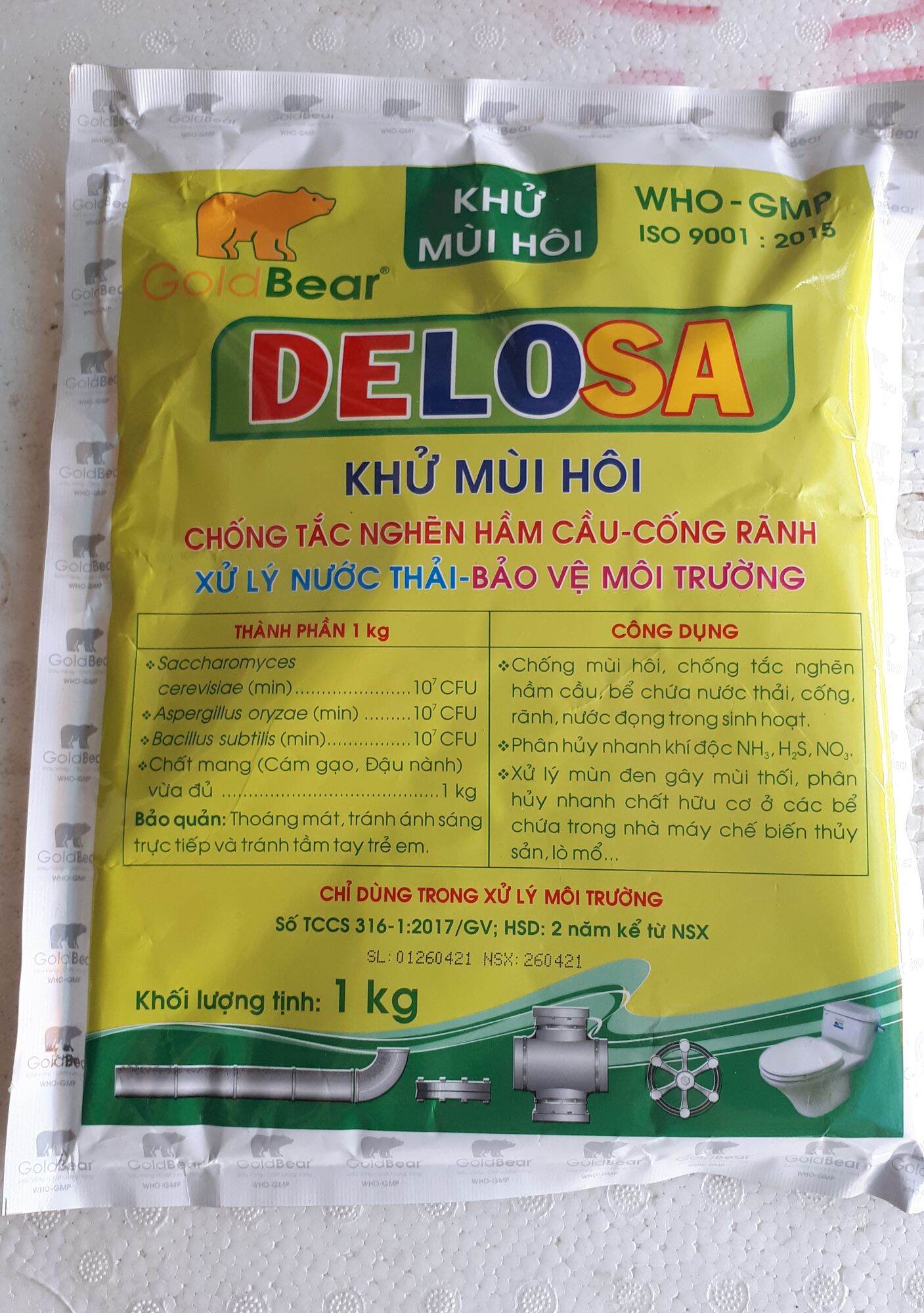 Xử lý hầm cầu, cống/khử mùi hôi/ xử lý chất độn chuồng