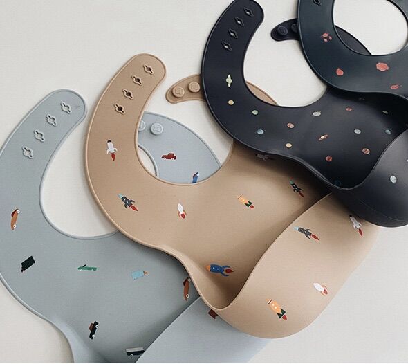 Yếm ăn dặm silicone MUSHIE cho bé