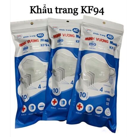 Khẩu trang kf94 đóng gói 10 cái