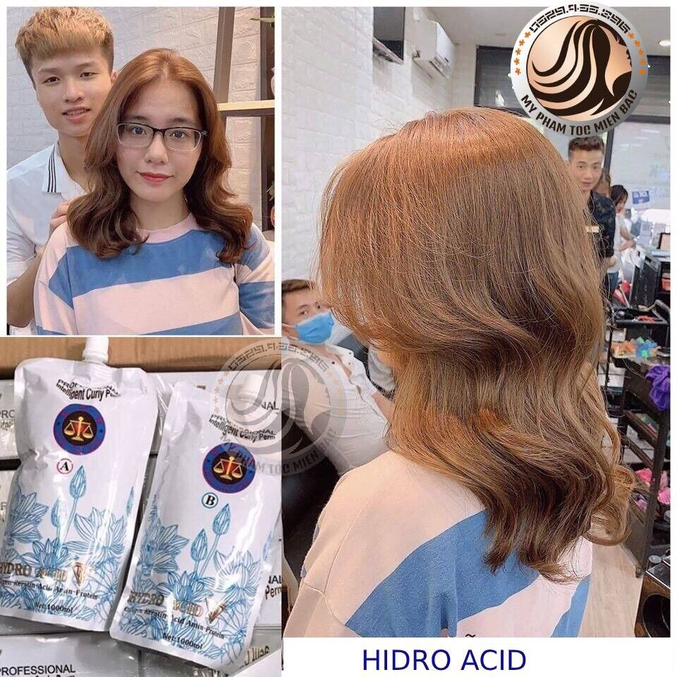 Uốn thông minh Hydro Acid 1000mlx2 Uốn tóc cực nhanh Uốn nóng tnt chính hãng Uốn nóng thông minh