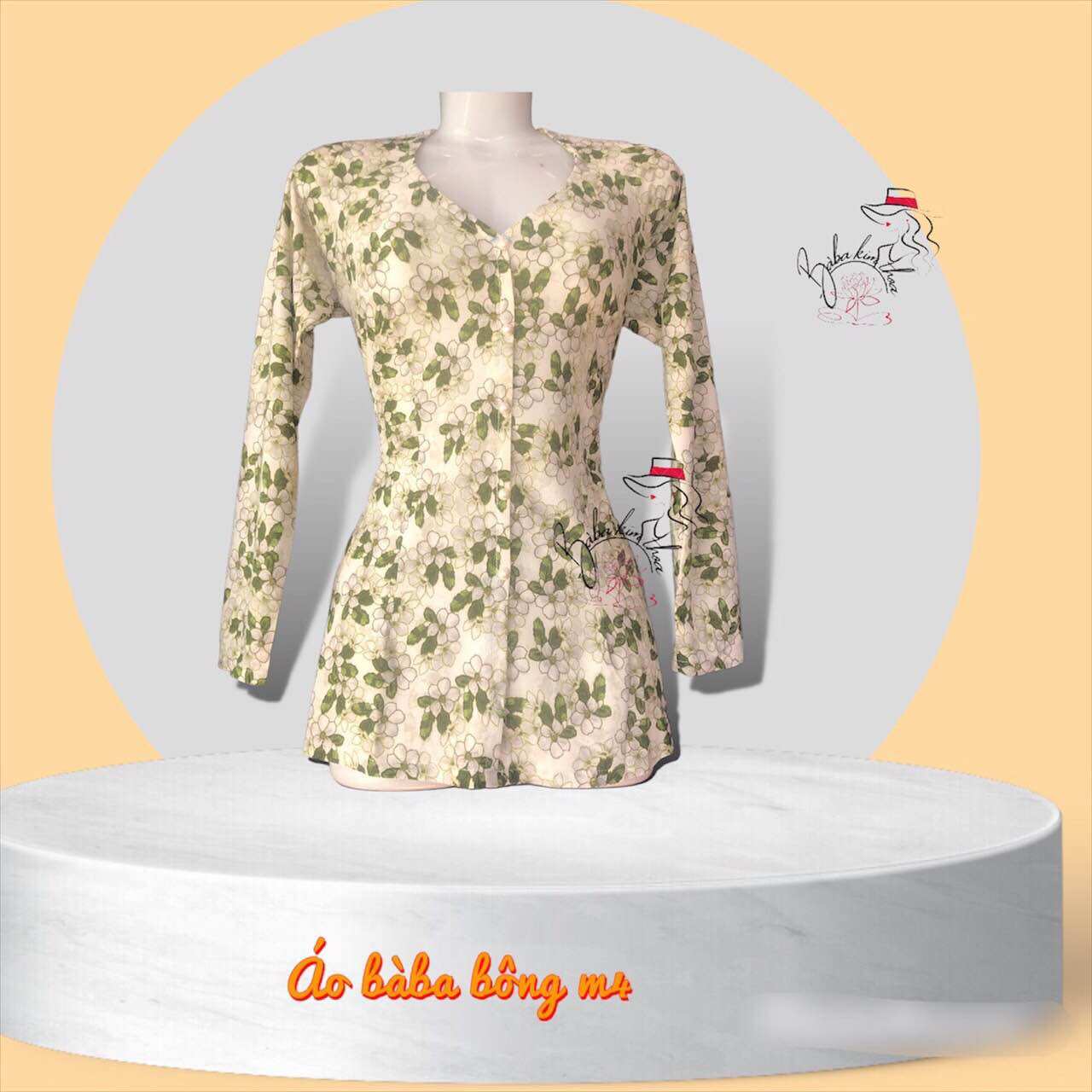 Áo bà ba bông may sẵn (từ 40-70kg )(áo ko kèm quần)