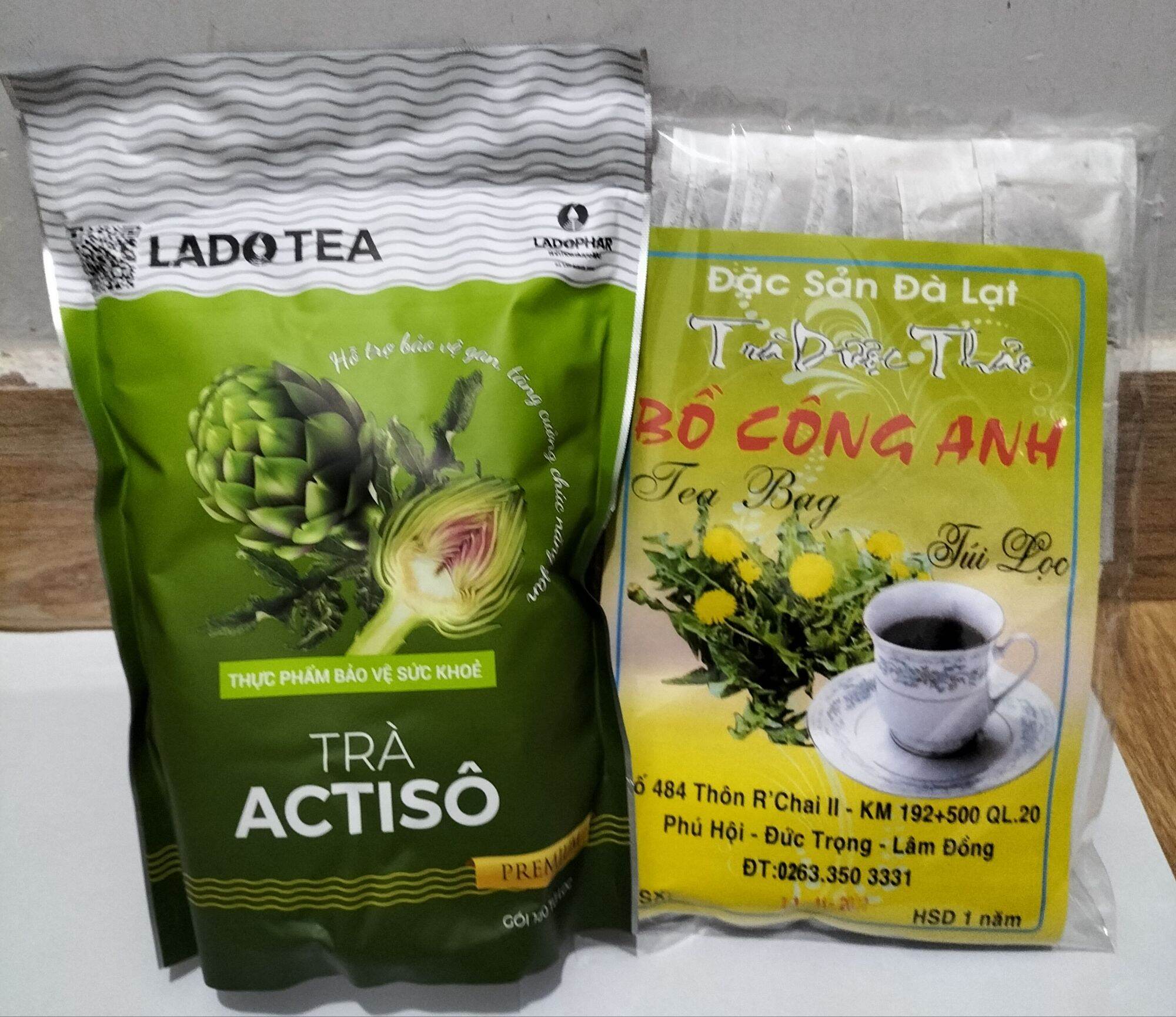 Trà atisô ladophar, trà bồ công anh