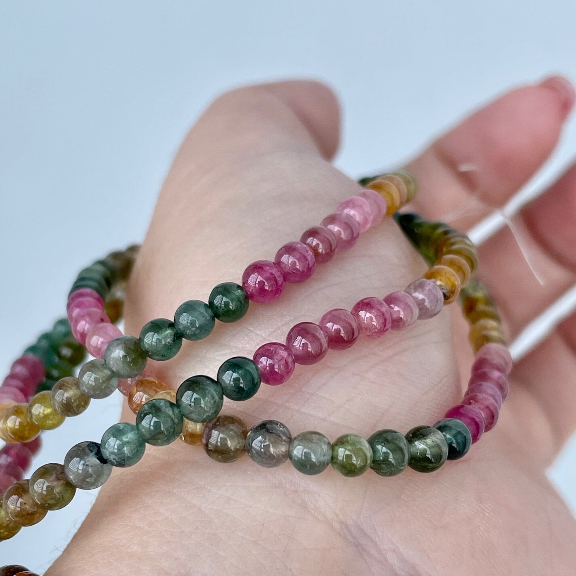 Vòng tay Tourmaline candy quấn 3
