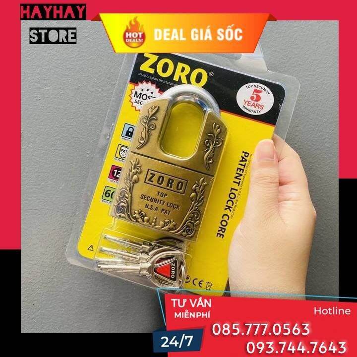 Ổ Khóa Zoro 6 Phân Chống Cắt (Bông Lúa)