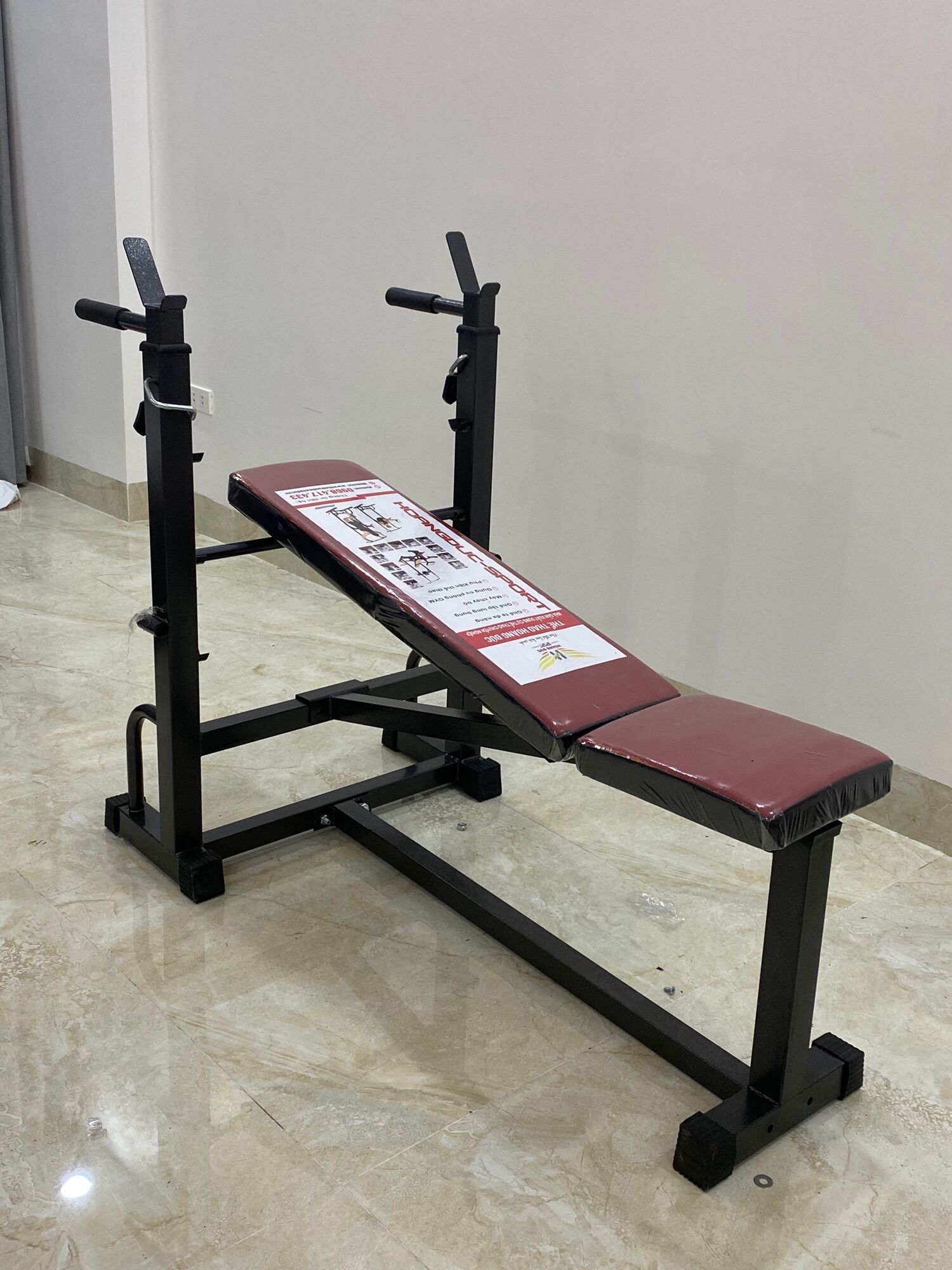 Ghế tập tạ đơn SADU HOÀNG ĐỨC (chưa có tạ và đòn)
