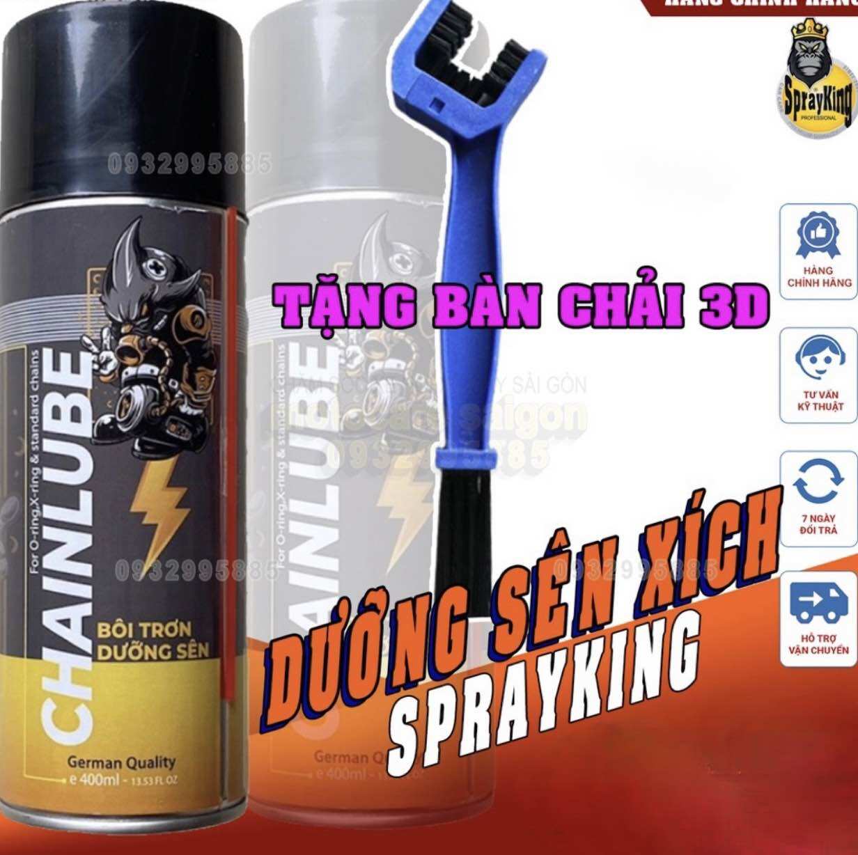 Chai xịt dưỡng sên sprayking phiên bản mới