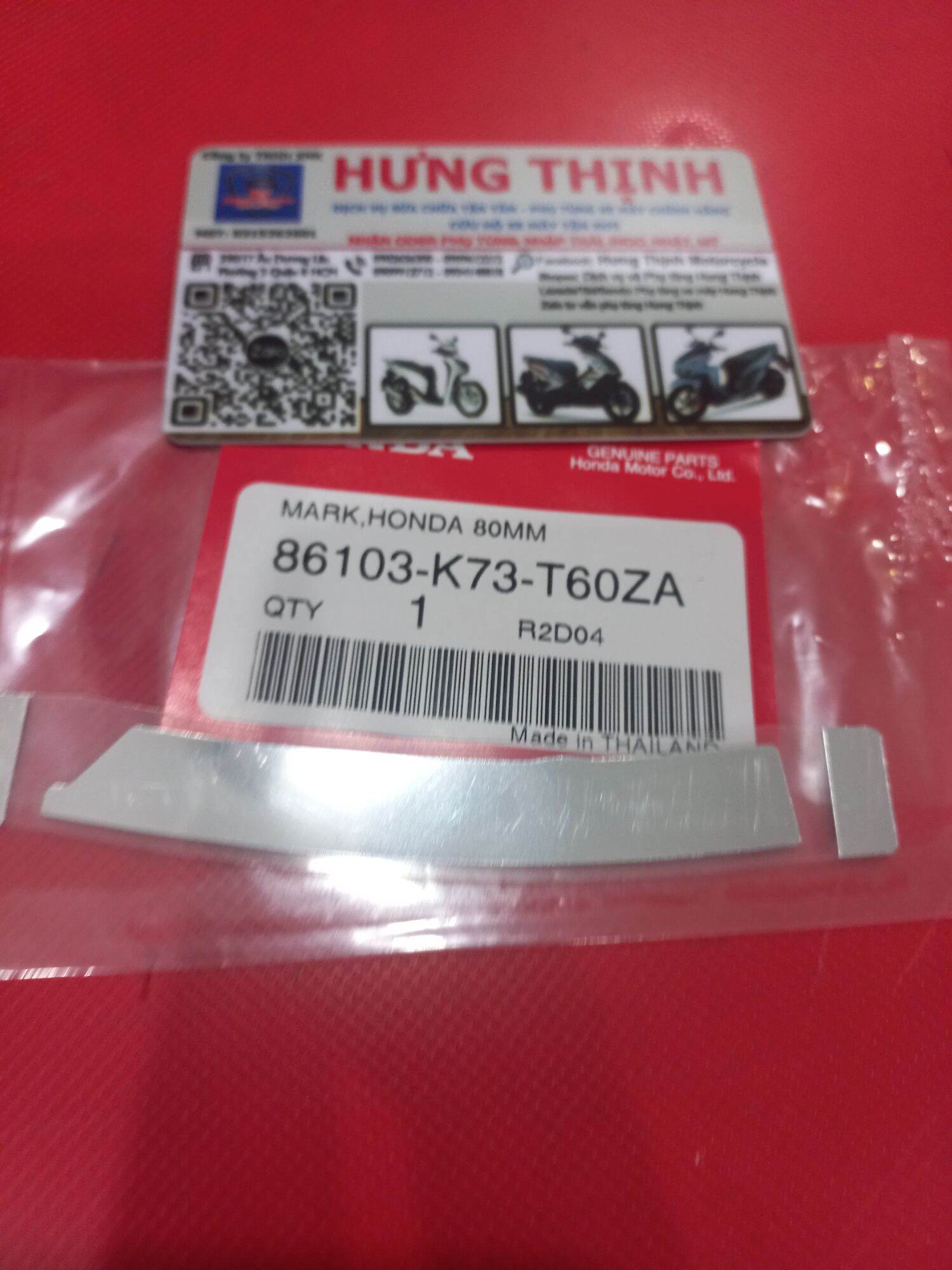 Tem chữ Honda mặt Nạ Wave 125i led