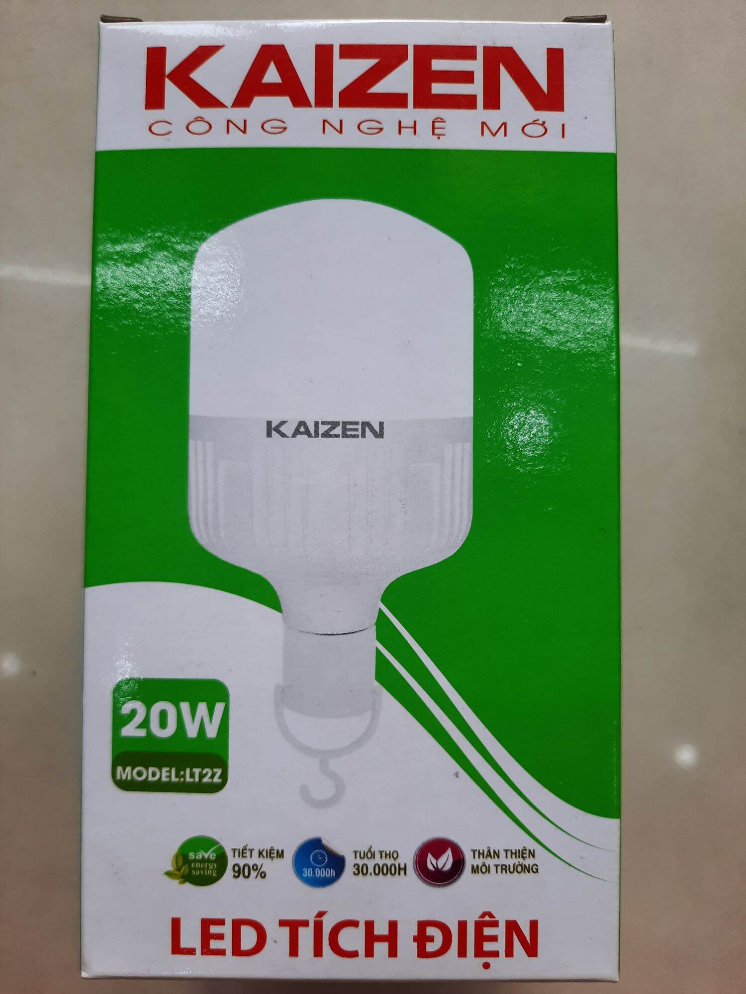 Bóng đèn led bulb tích điện Kaizen 12w, 20w.